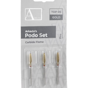 Arkada's Podo Set Top 05 Gold (frez płomyk)